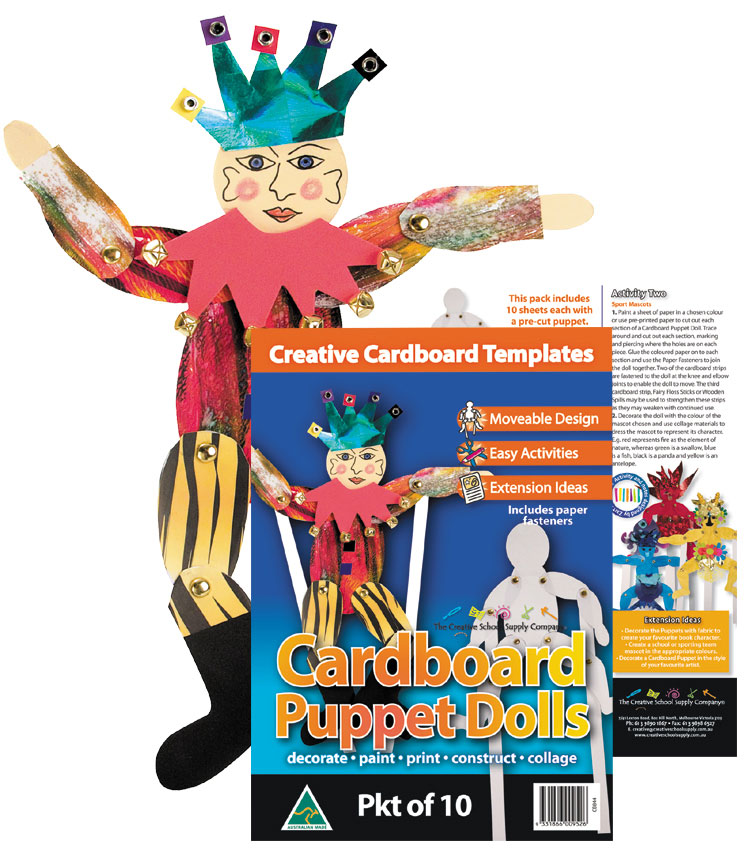 Puppet Template Cardboard - School Club Educational Supplies