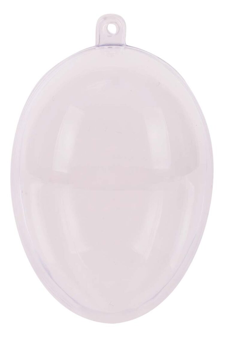 Plastic Clear Eggs - School Club Educational Supplies