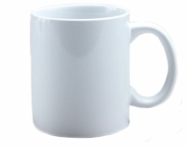 Ceramic White Mugs Pack of 6